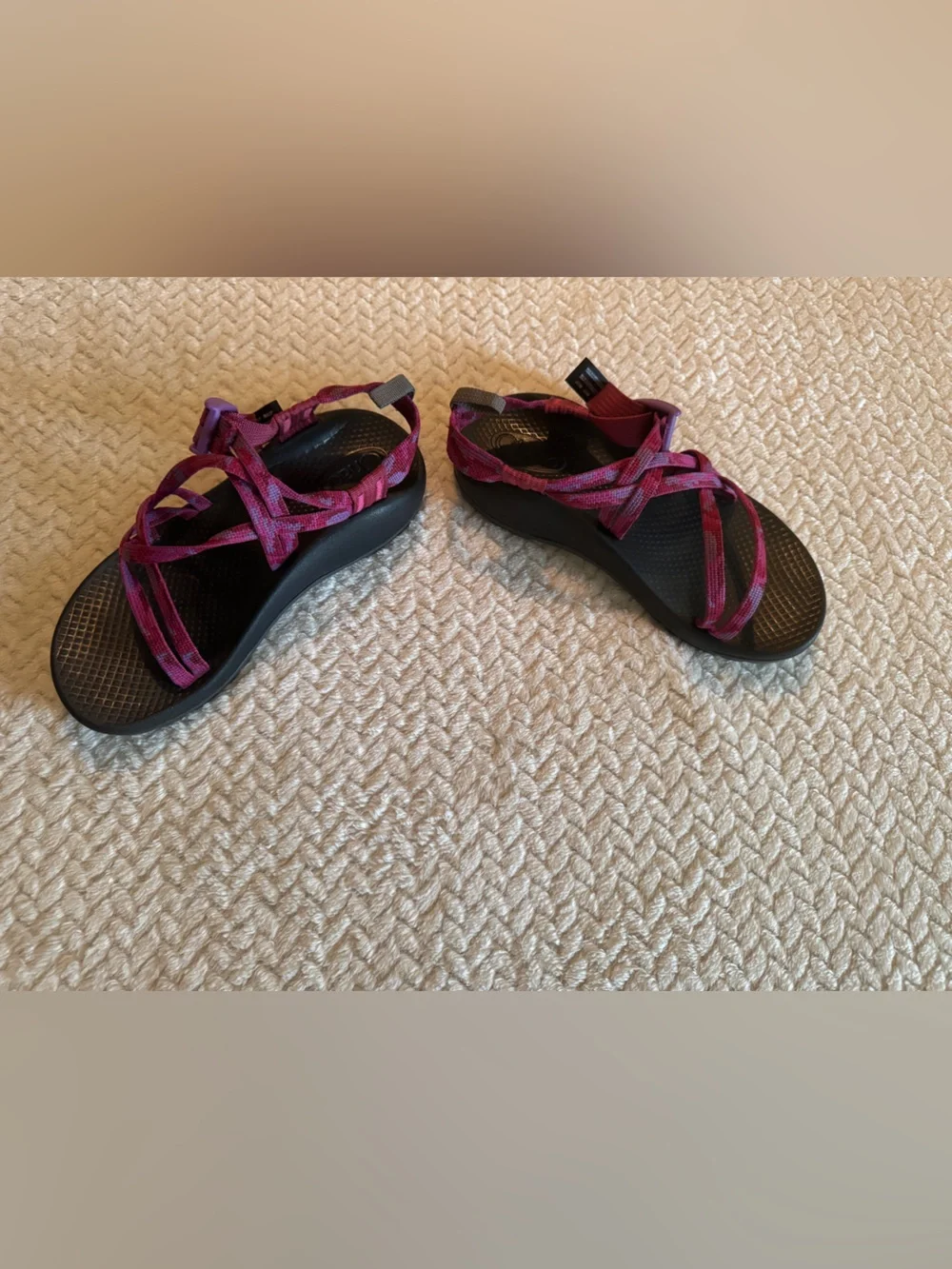 Chaco Kids Z1 Ecotread Sport Sandals Pink Purple Strappy JCH180354 Size 4